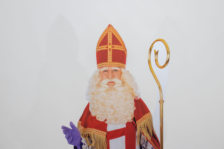 Cardboard printed Sinterklaas figure
