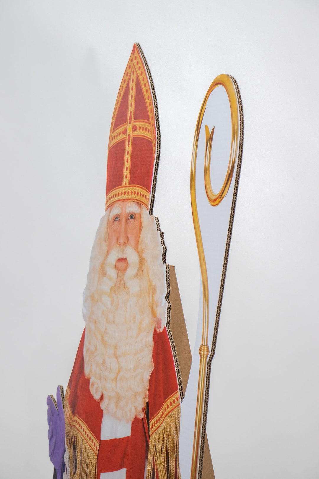 Cardboard printed Sinterklaas figure