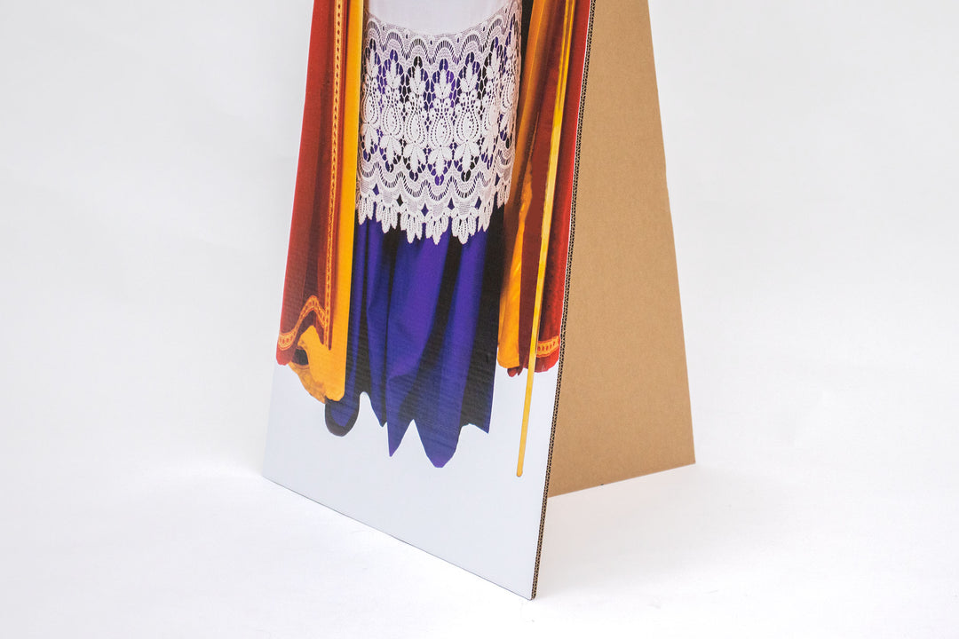 Cardboard printed Sinterklaas figure