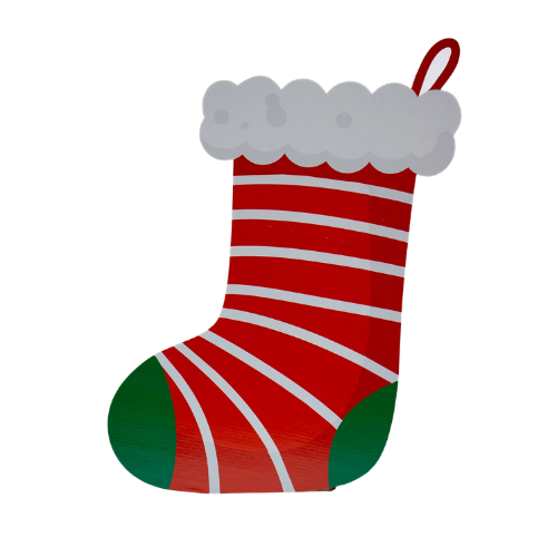 Printed cardboard stocking