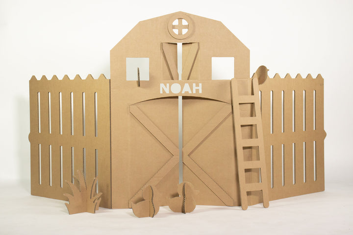 Cardboard farm wall