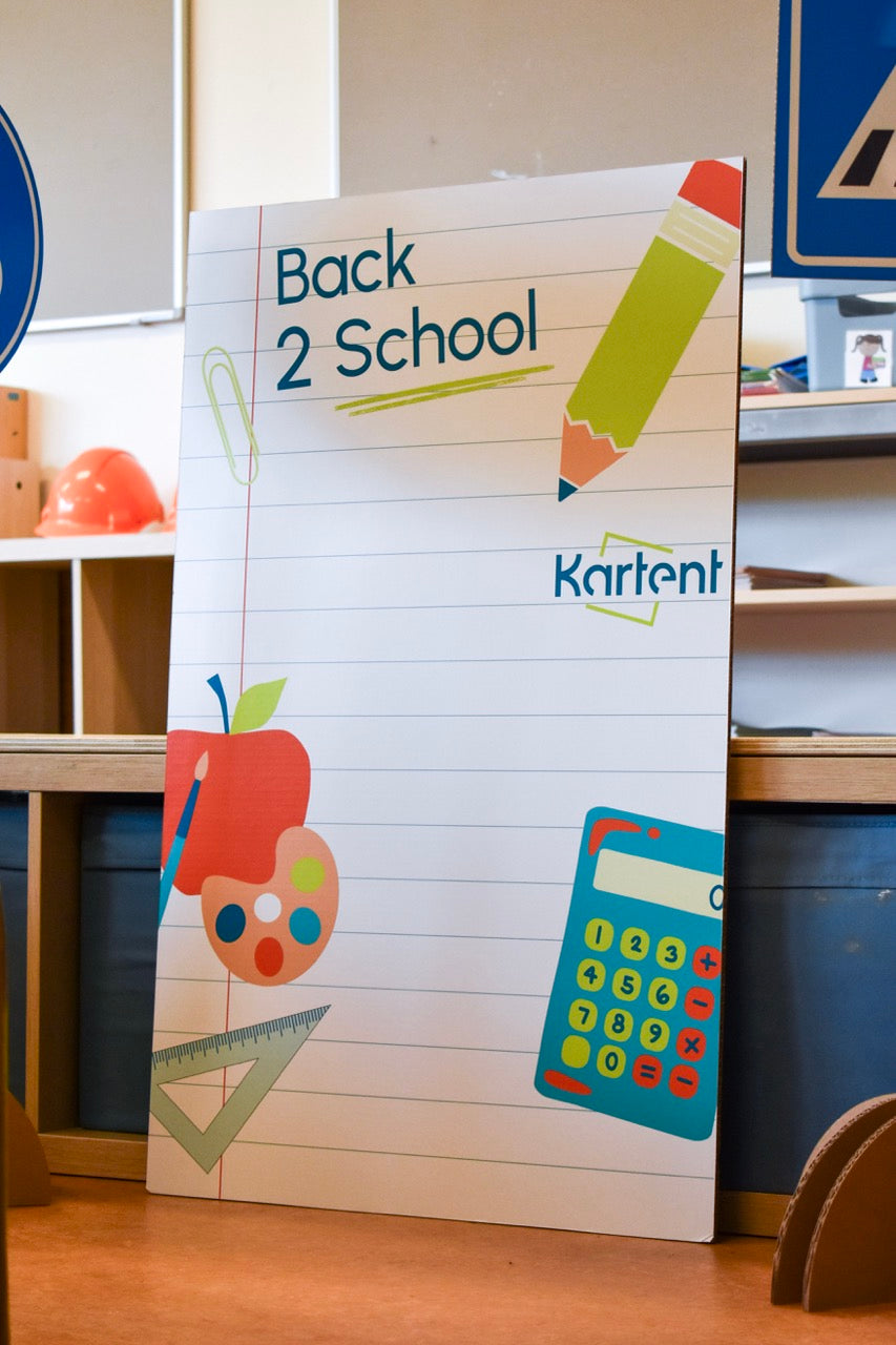 Cardboard cutout with sticker - Choose your own design