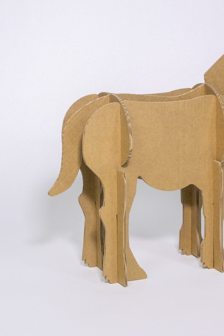 Cardboard donkey