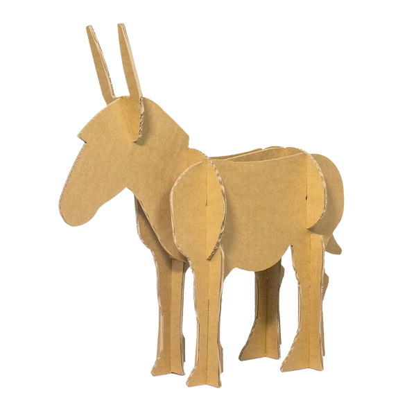 Cardboard donkey