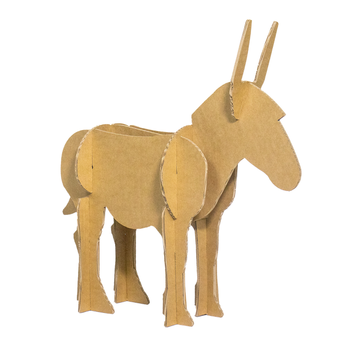 Cardboard donkey
