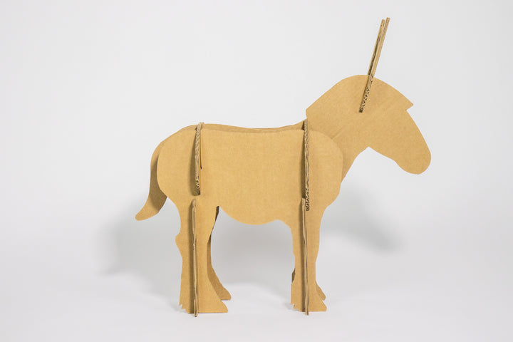 Cardboard donkey