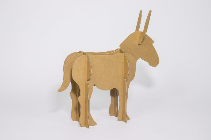 Cardboard donkey