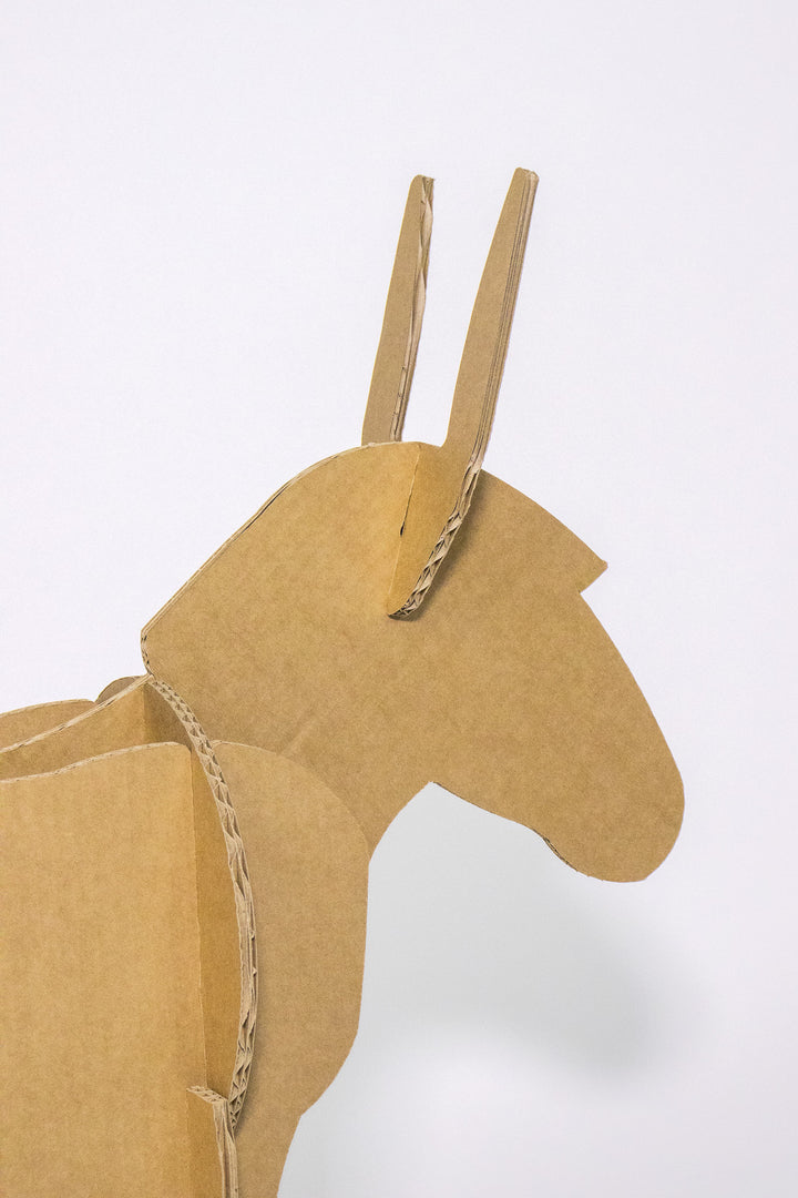 Cardboard donkey