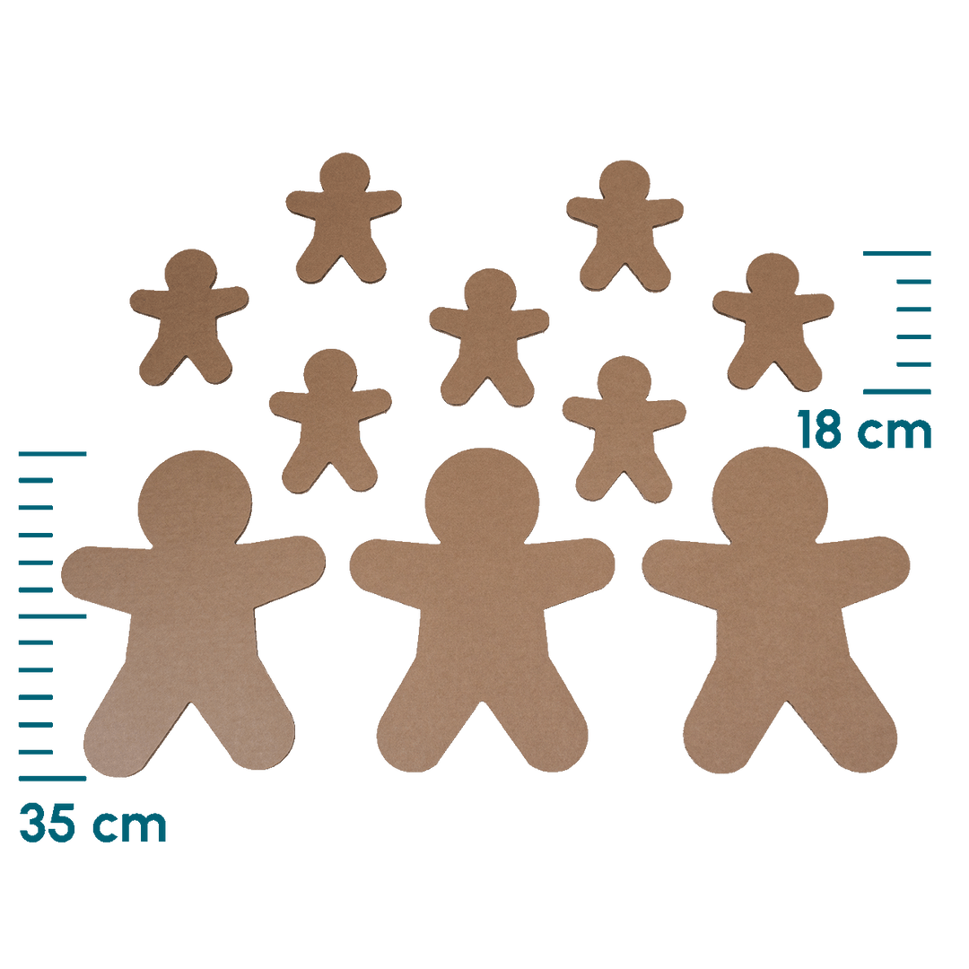 Cardboard gingerbread men