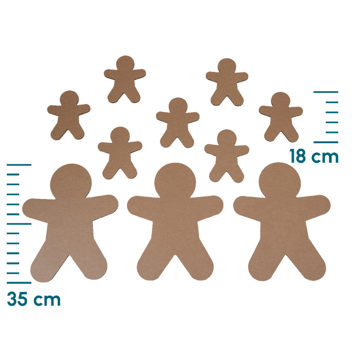 Cardboard gingerbread men