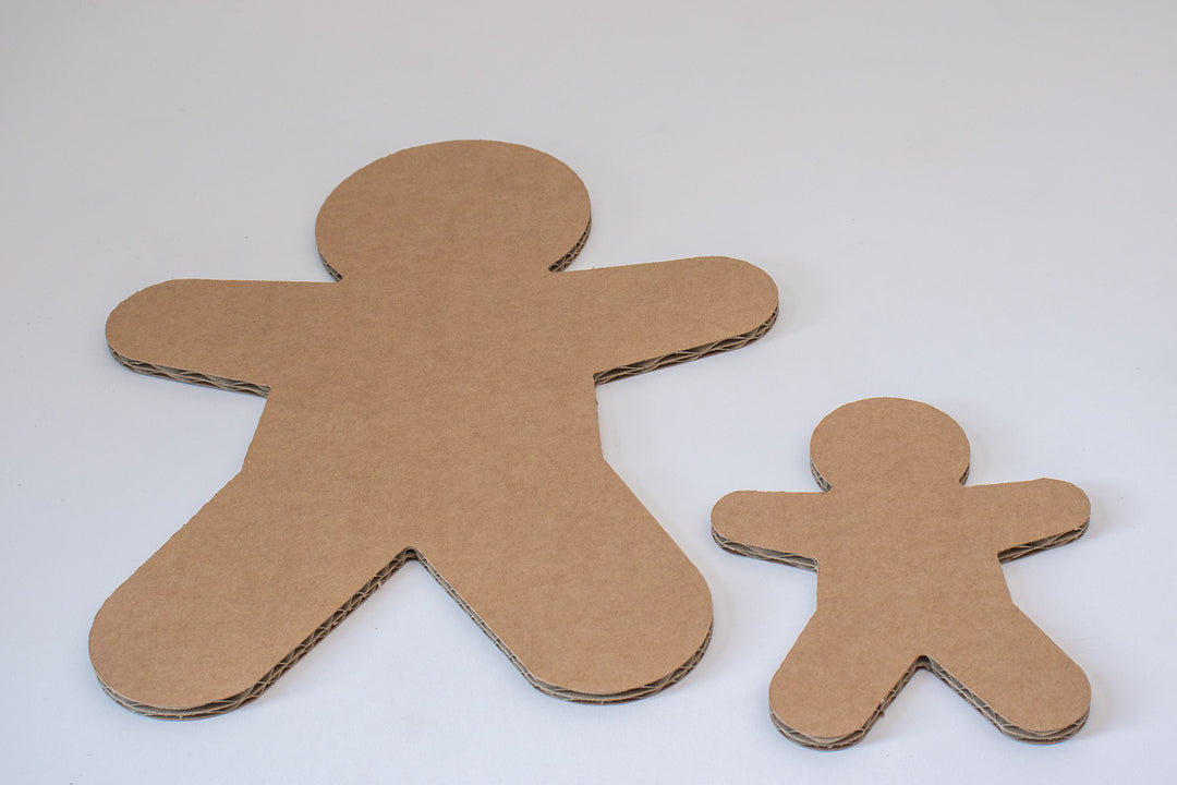 Cardboard gingerbread men