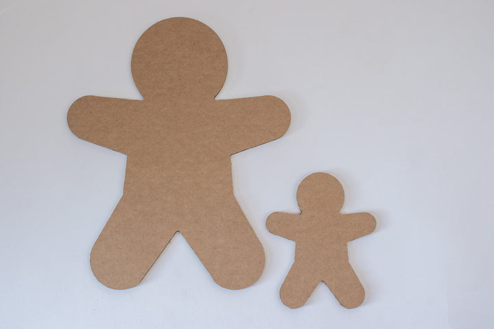 Cardboard gingerbread men