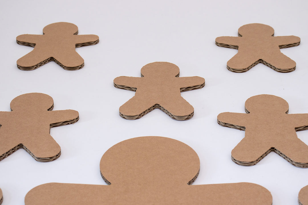 Cardboard gingerbread men