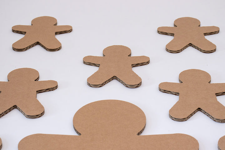 Cardboard gingerbread men