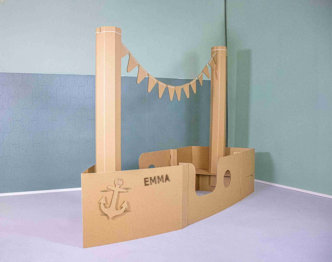 Cardboard large steamboat