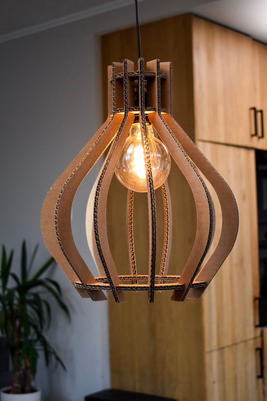 Kartonnen hardenberg lamp