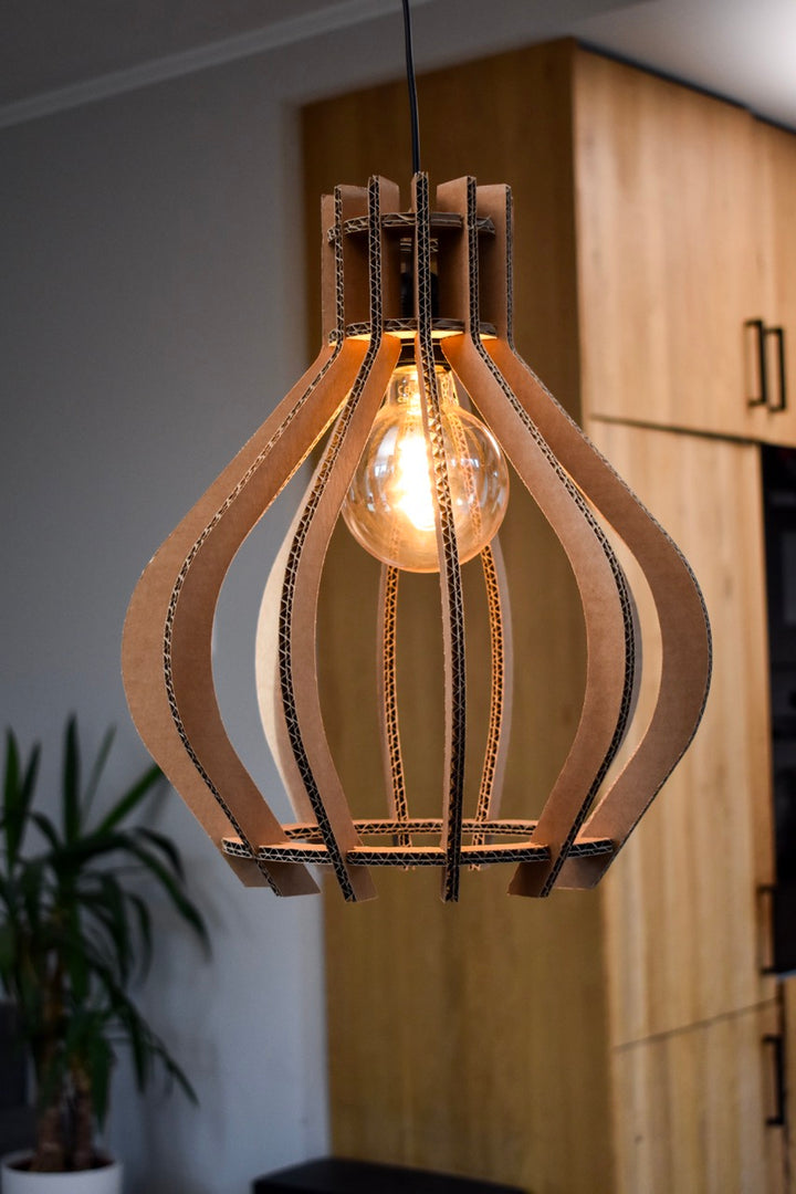 Kartonnen hardenberg lamp