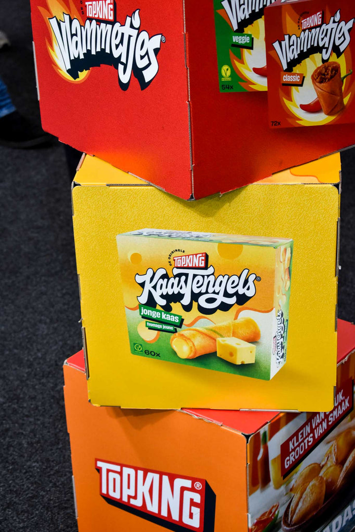 Cardboard printed stacking cube made to measure