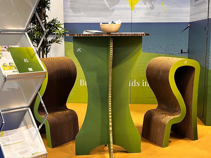 Cardboard printed standing table