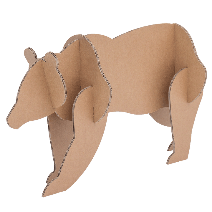 Cardboard polar bear