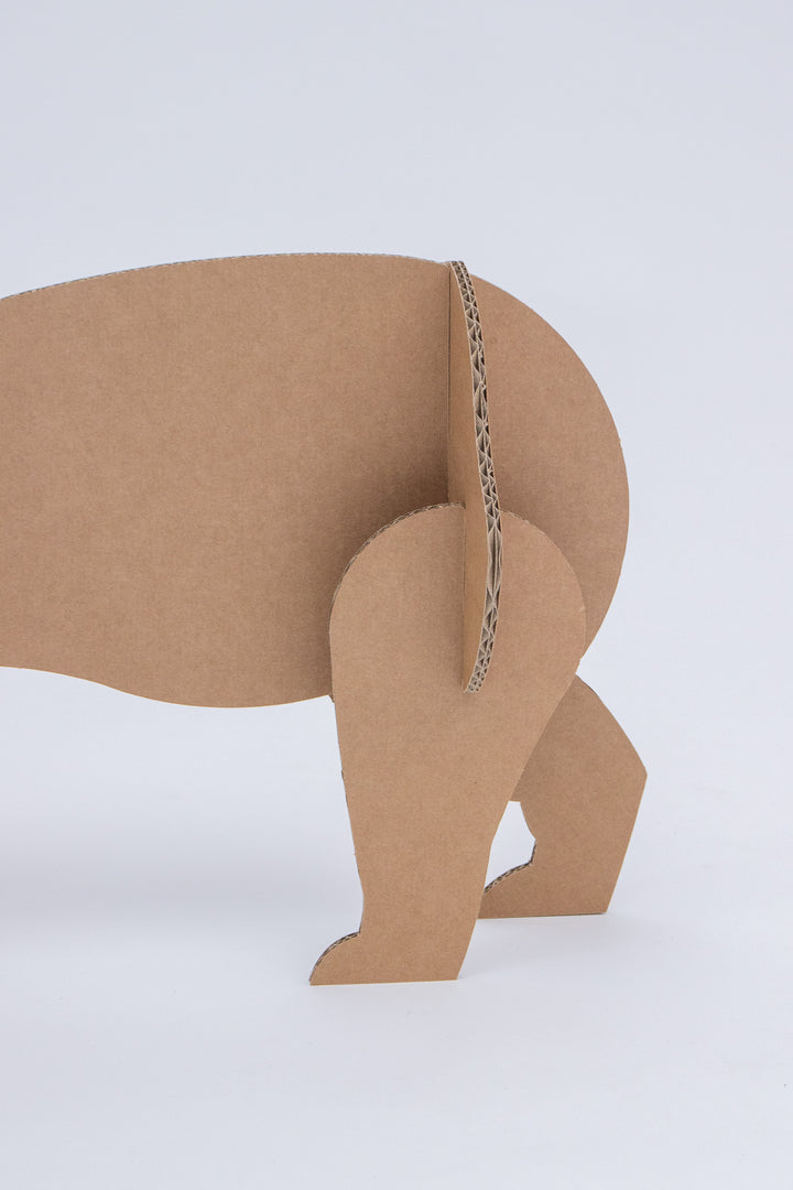Cardboard polar bear