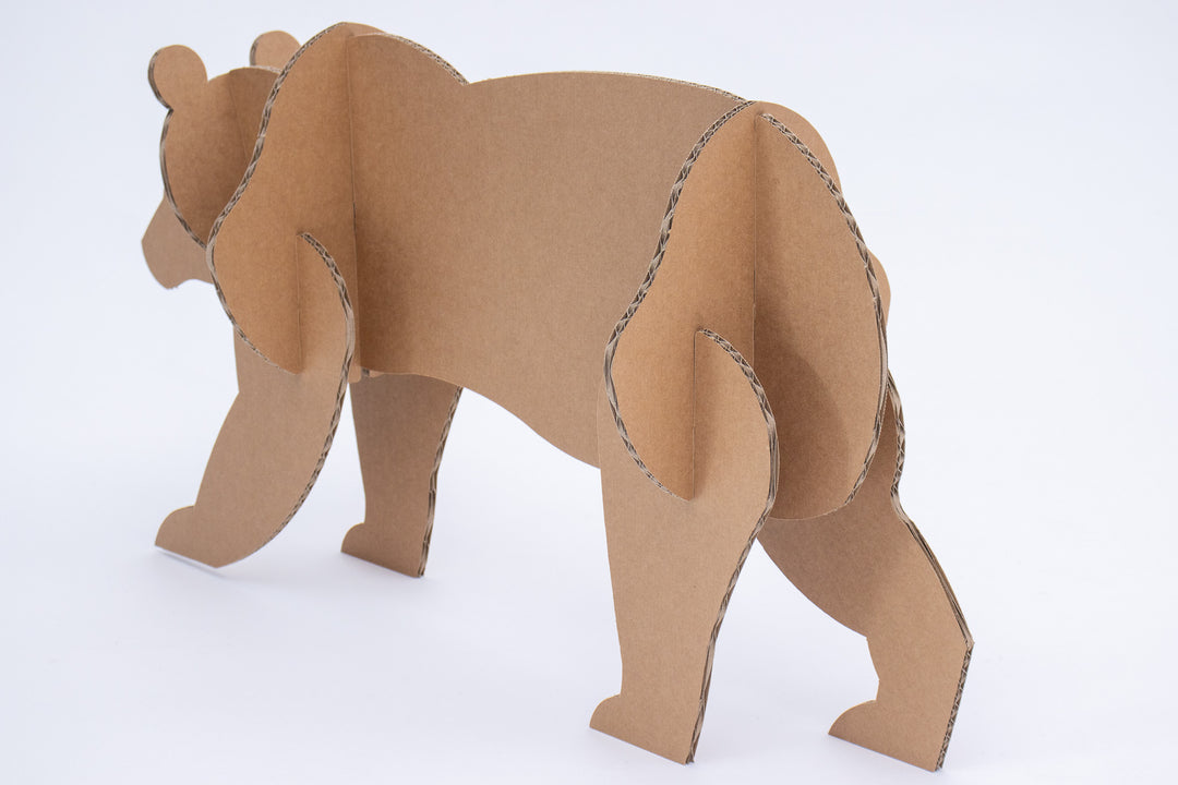 Cardboard polar bear