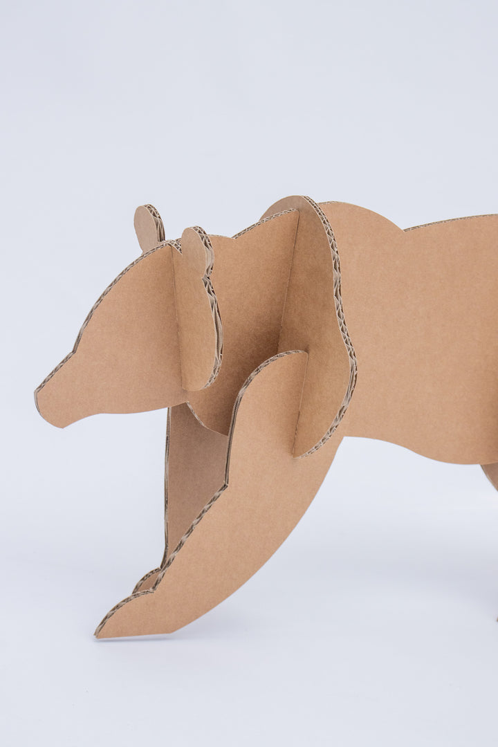 Cardboard polar bear