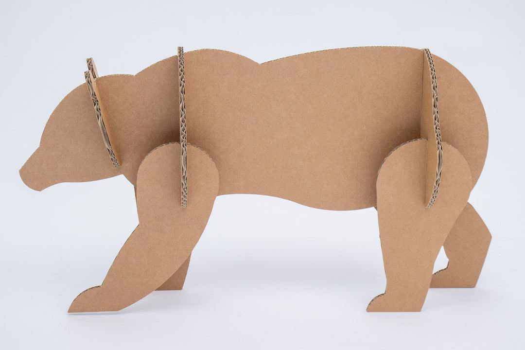 Cardboard polar bear