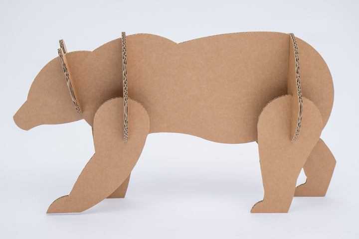 Cardboard polar bear