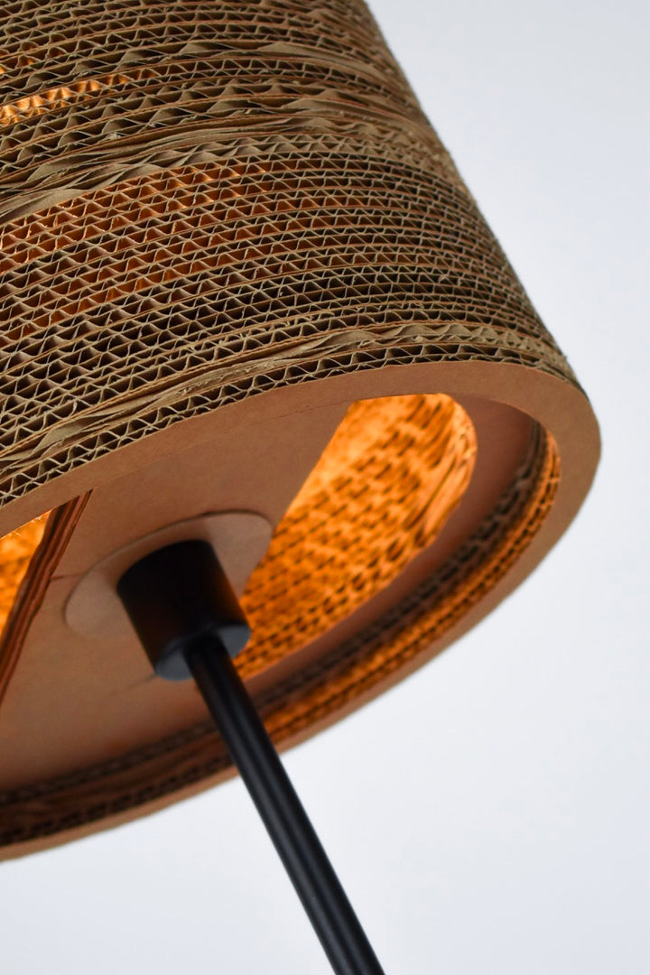 Kartonnen interlaken lamp