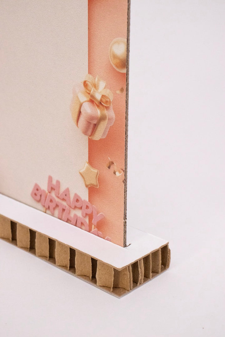 Cardboard birthday card & greeting card