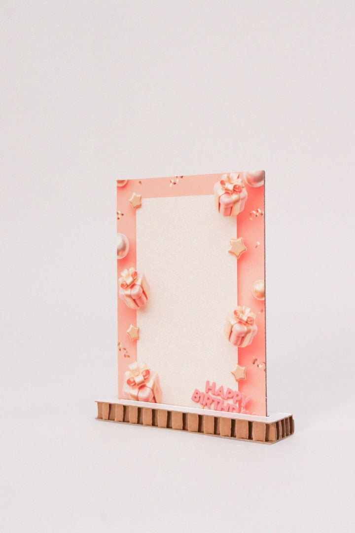 Cardboard birthday card & greeting card