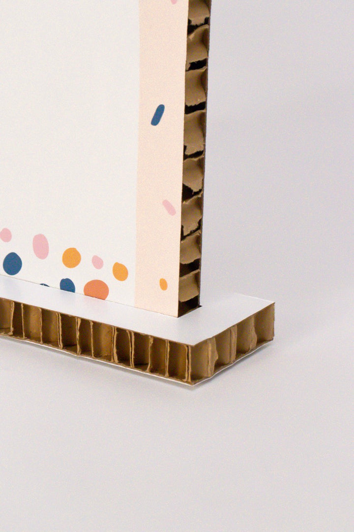 Cardboard birthday card & greeting card
