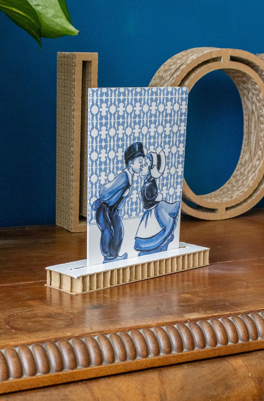 Cardboard card holder