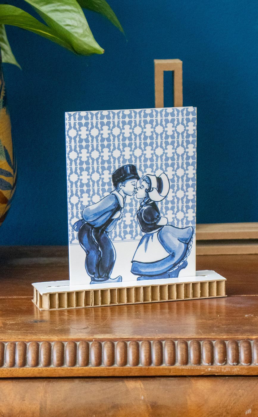 Cardboard card holder