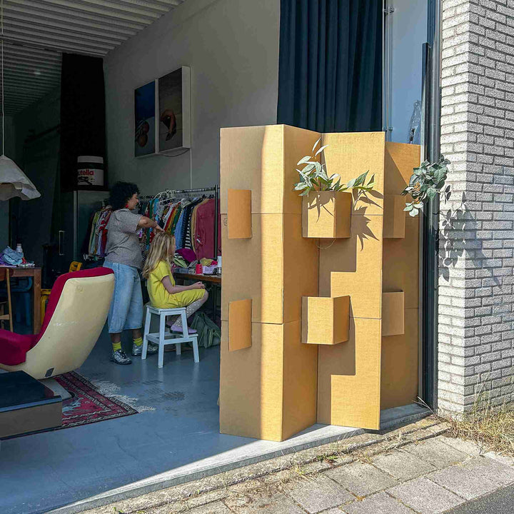 Cardboard room divider