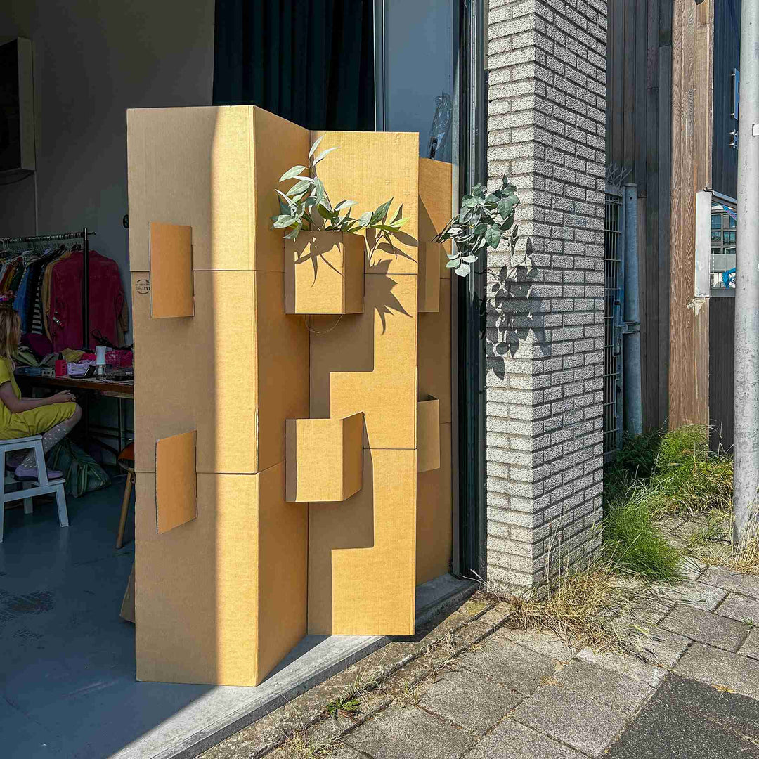 Cardboard room divider
