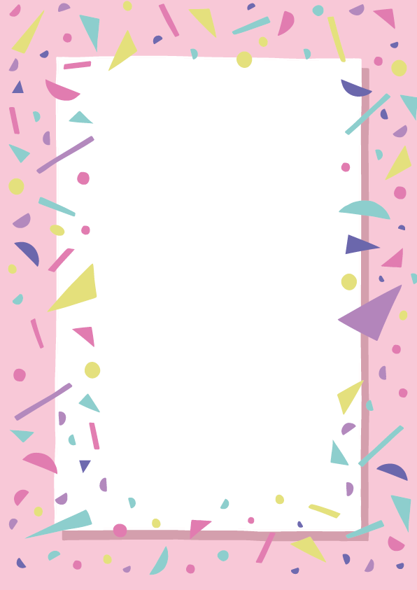 Confetti roze