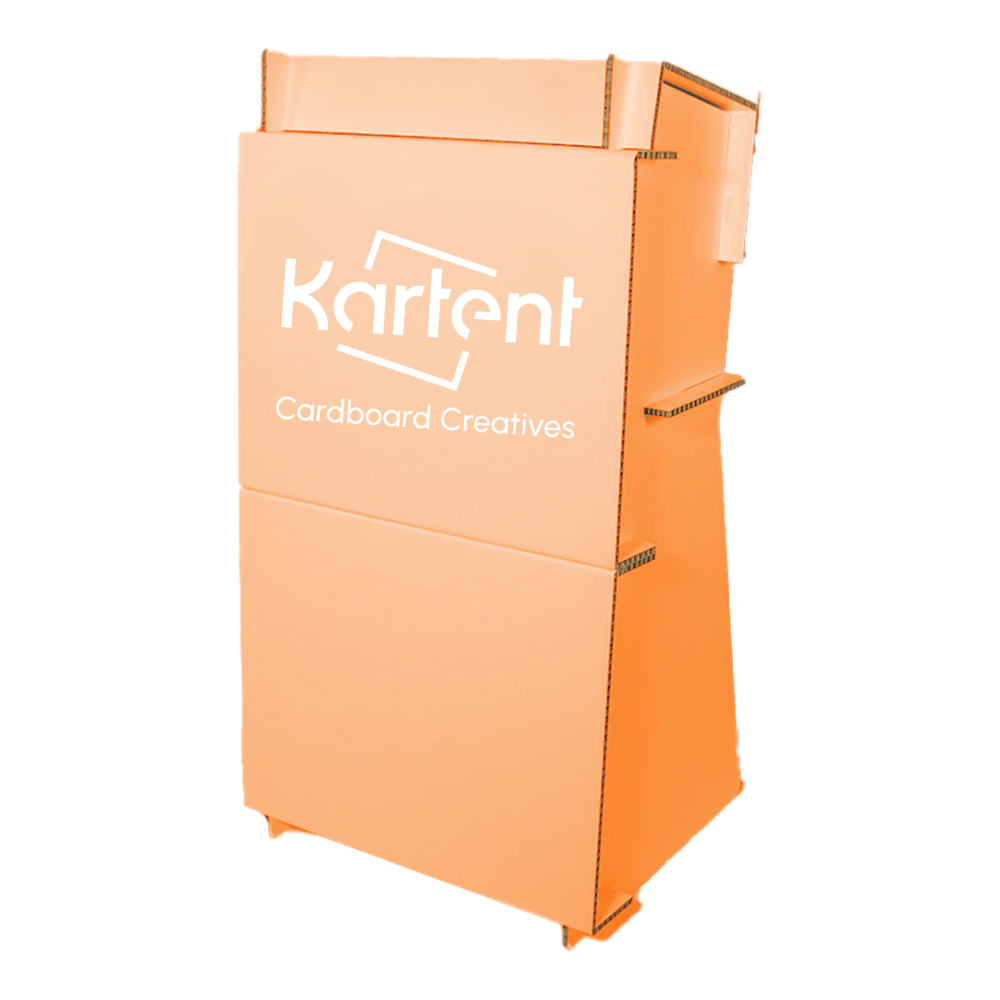 Kartonnen bedrukte spreekstoel