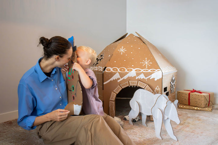 Cardboard igloo
