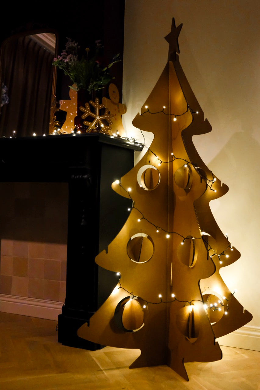 Kartonnen kerstboom