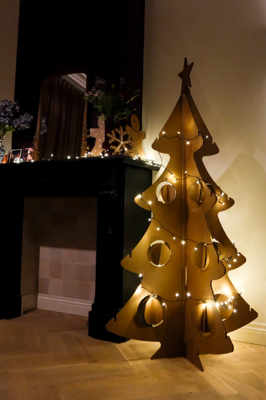 Kartonnen kerstboom