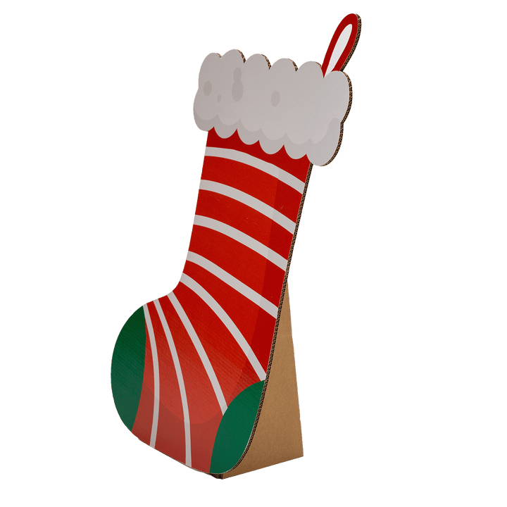 Printed cardboard stocking