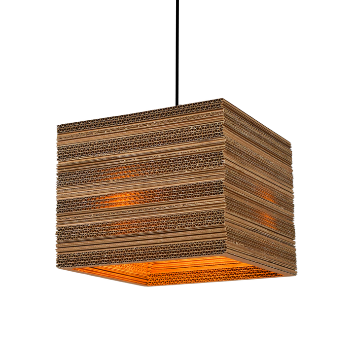 Kartonnen kraggenburg lamp