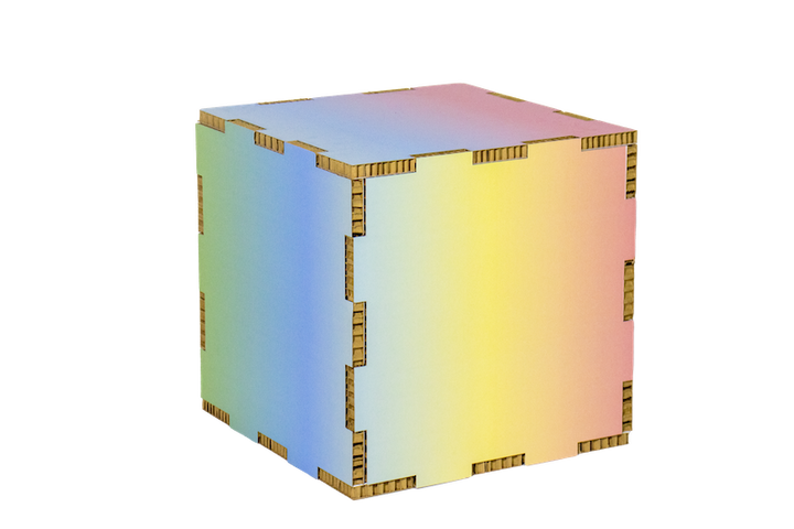 Cardboard Printed Honeycomb Stacking Cube