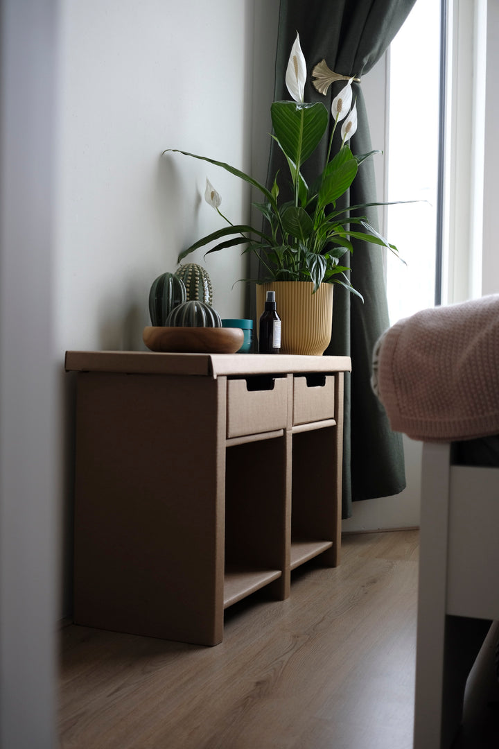 Cardboard low open cabinet