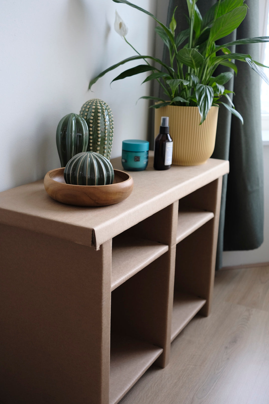 Cardboard low open cabinet