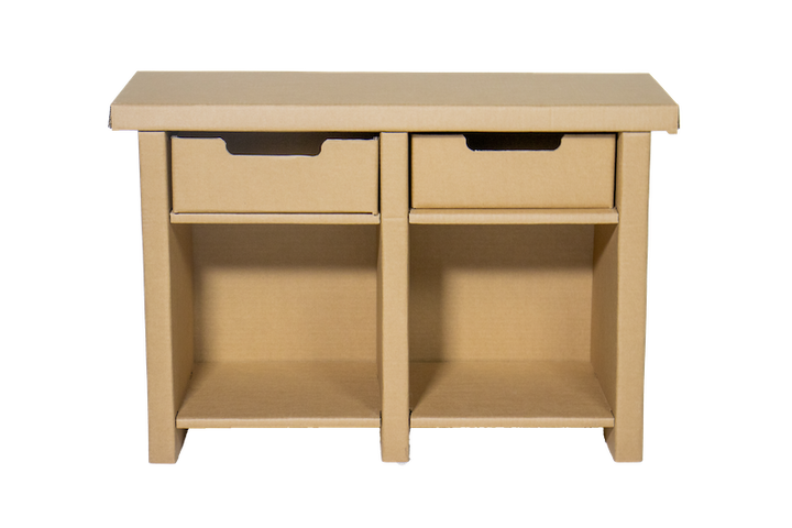 Cardboard low open cabinet