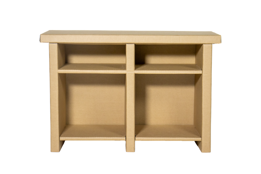 Cardboard low open cabinet