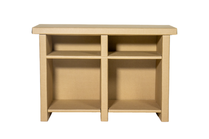 Cardboard low open cabinet